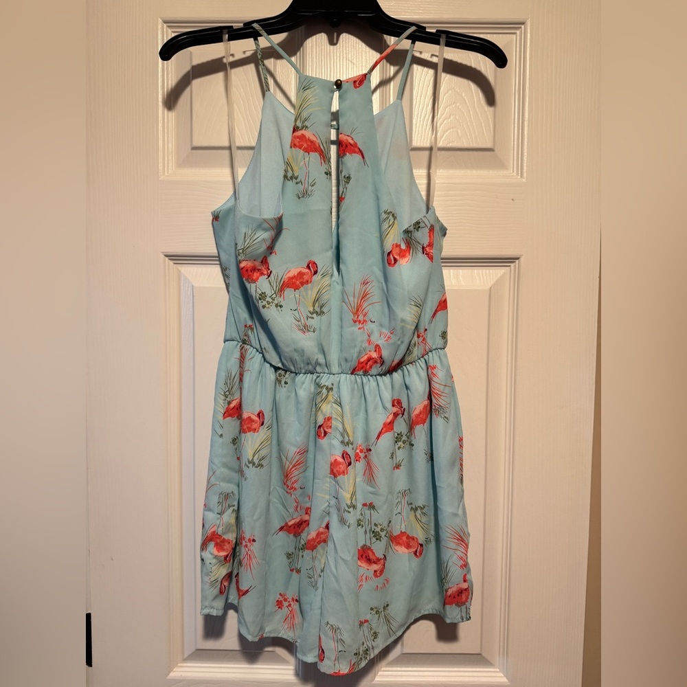 Flamingo Print Romper M - Picture 4 of 6